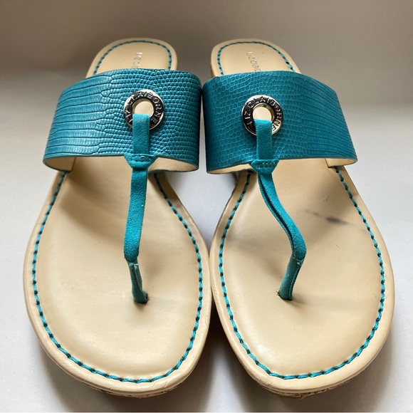 Liz Claiborne Aqua Blue Thong Sandals - Picture 2 of 12